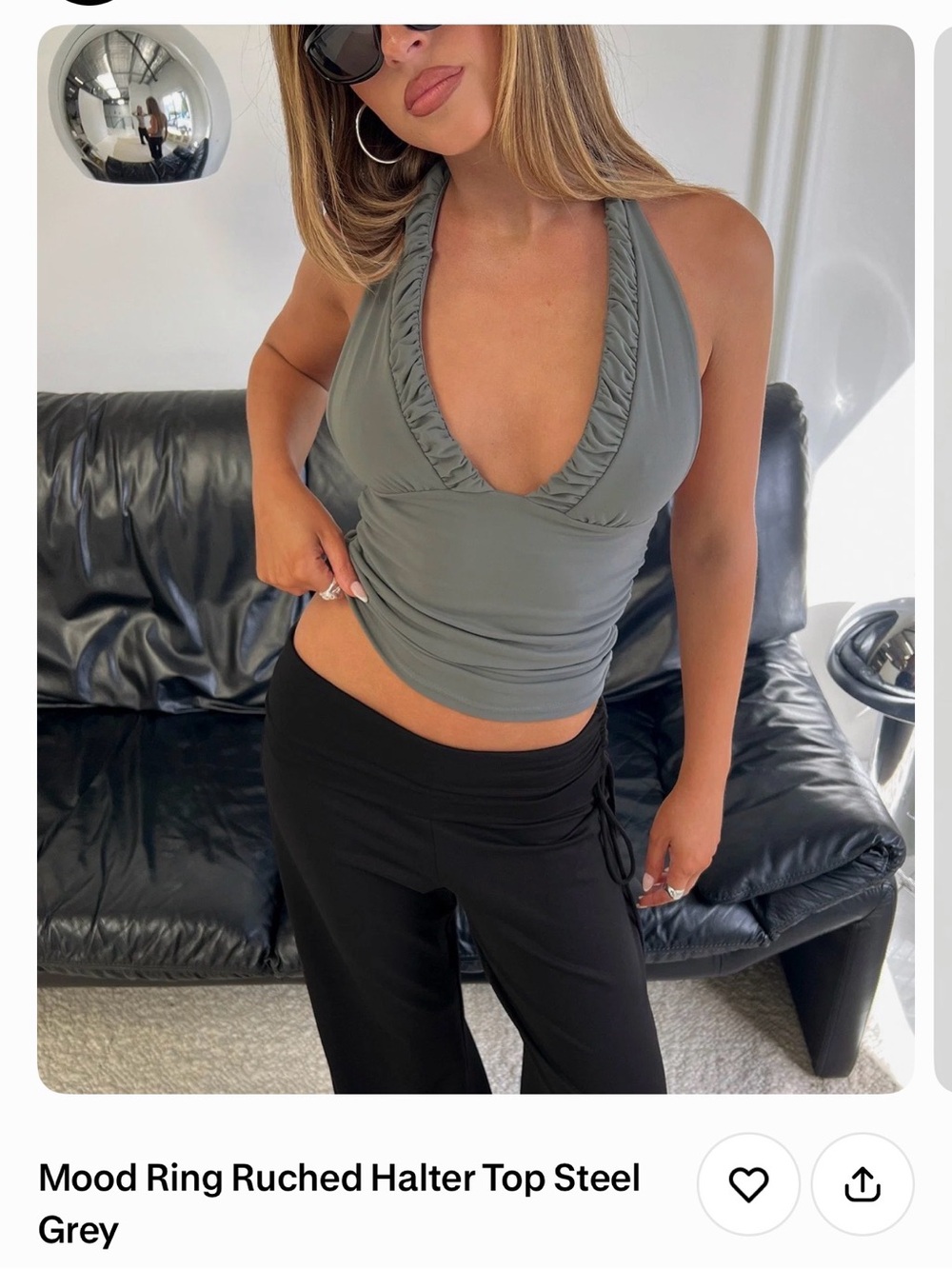Mood ring ruched top princess Polly